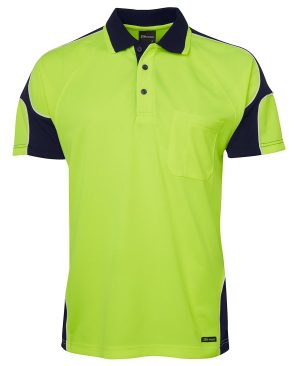 JB's Hi Vis S/S Arm Panel Polos