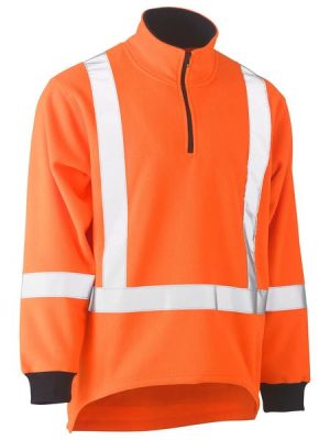 TTMC X Taped Hi Vis Fleece Pullover - BK6249XT - Bisley Workwear