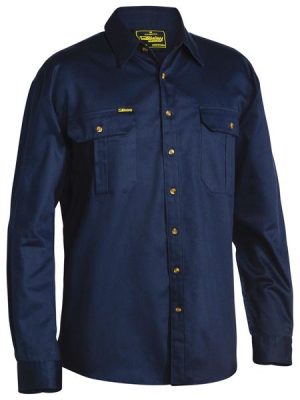 Original Cotton Long Sleeve Drill Shirt - BS6433 - Bisley Workwear