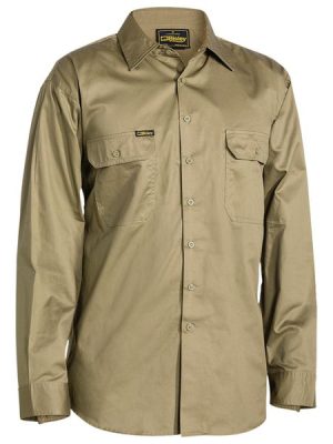 Cool Lightweight Drill Long Sleeve Shirt - BS6893 - Bisley Workwear