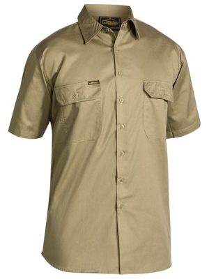 Cool Lightweight Drill Short Sleeve Shirt - BS1893 - Bisley Workwear