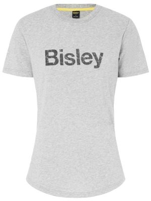 Women's cotton Bisley logo tee - BKTL064 - Bisley Workwear