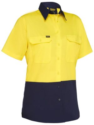 Women's Cool Lightweight Hi Vis Drill Shirt - BL1895 - Bisley Workwear