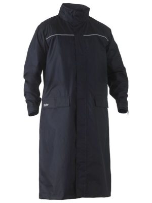 Long rain coat with built in concealed hood - BJ6962 - Bisley Workwear