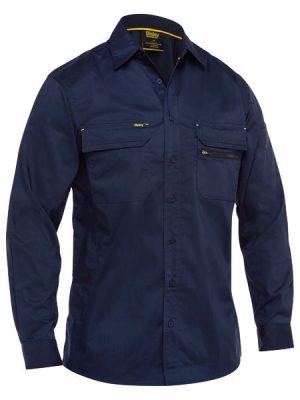 Mens X Airflow™ stretch ripstop shirt - BS6490 - Bisley Workwear