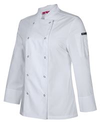 JB's Ladies L/S Snap Button Chef Jacket