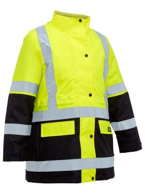 Women's taped hi vis 5 in 1 rain jacket - BKL6975 - Bisley Workwear