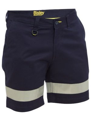 Taped stretch cotton drill short short - BSH1008T - Bisley Workwear