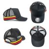 AH456 - A-Frame Striped Trucker Cap - Image 2