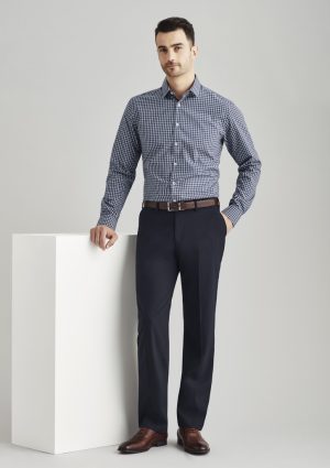Mens Comfort Wool Stretch Flat Front Pant - 74012