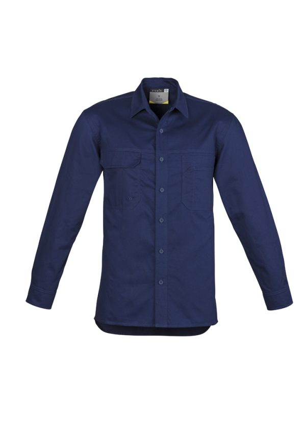 Mens Lightweight Tradie Long Sleeve Shirt - ZW121 - Image 2