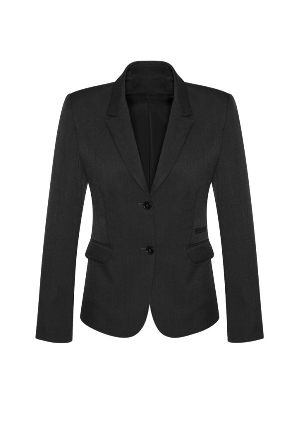 Womens Comfort Wool Stretch 2 Button Mid Length Jacket - 64019 - Image 2