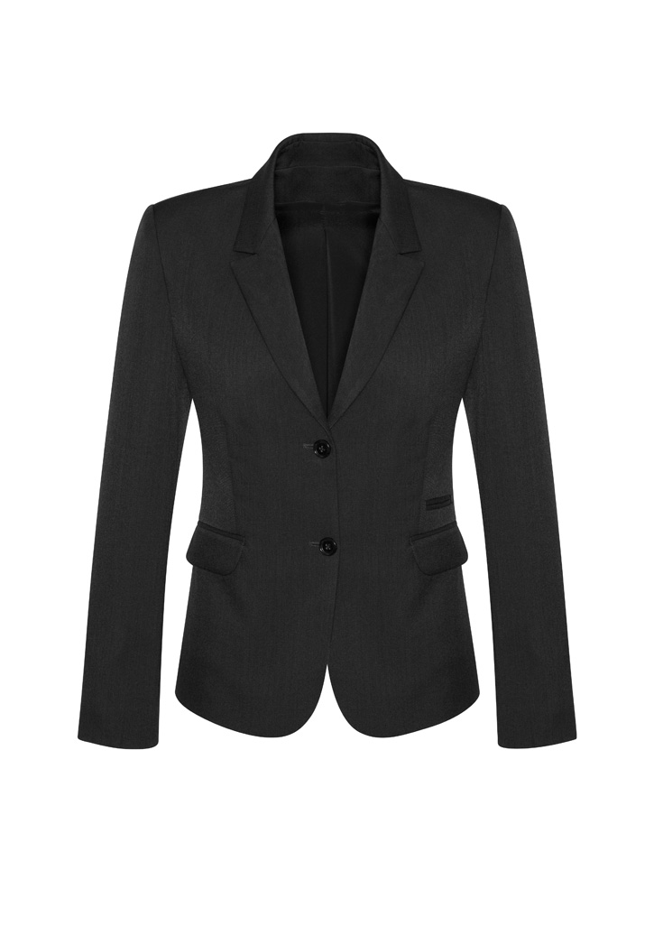Womens Comfort Wool Stretch 2 Button Mid Length Jacket - 64019 - Image 2