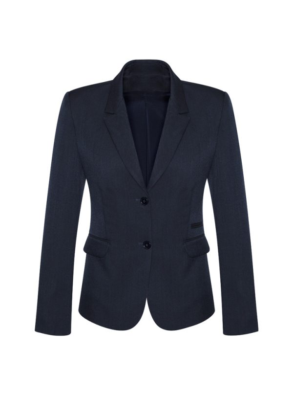 Womens Comfort Wool Stretch 2 Button Mid Length Jacket - 64019 - Image 3