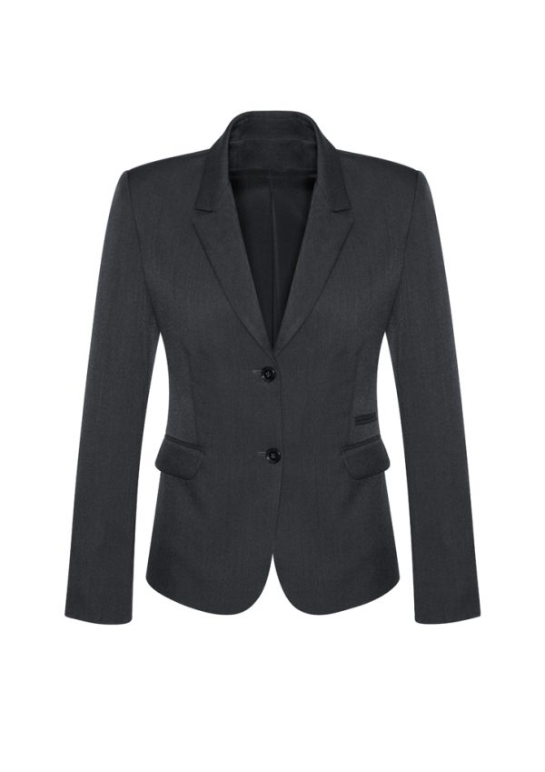 Womens Comfort Wool Stretch 2 Button Mid Length Jacket - 64019 - Image 4