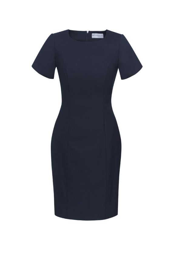 Womens Comfort Wool Stretch Short Sleeve Shift Dress - 34012 - Image 3