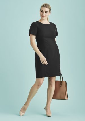 Womens Cool Stretch Short Sleeve Shift Dress - 30112