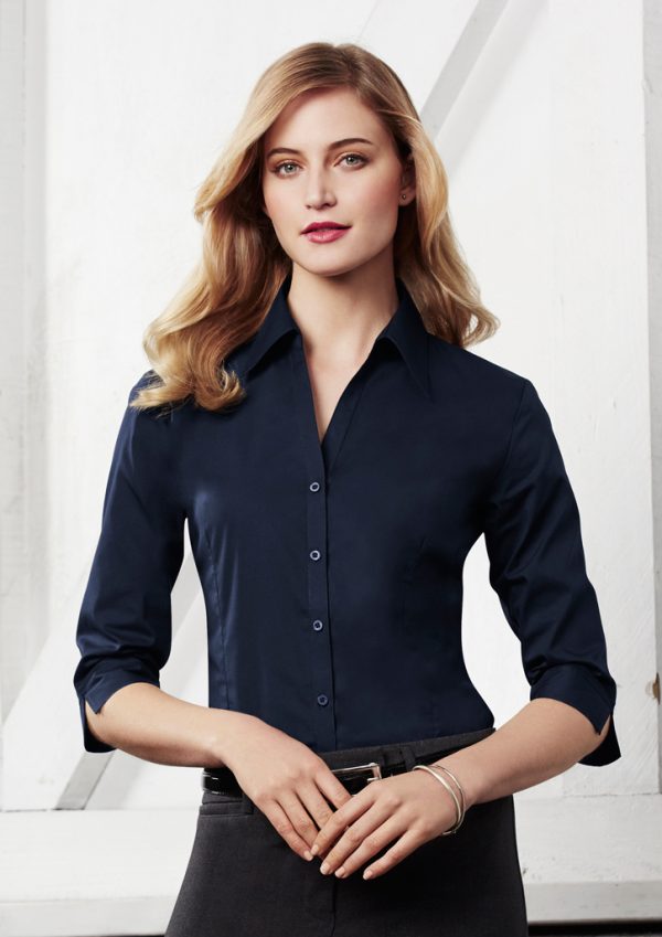 Womens Metro 3/4 Sleeve Shirt - LB7300